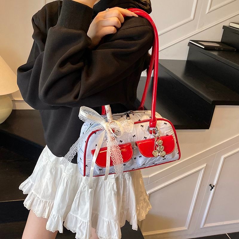 

【TasBagus】【COD】Tas Bowling Pita Pita Tas Wanita Bernilai Tinggi Tas Bahu Berkapasitas Besar