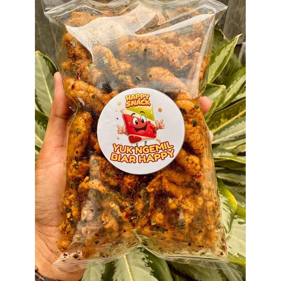 

FF Kemasan Praktis 200gram 250gram 500gram Usus Chili Oil keripik camilan gurih pedas renyah