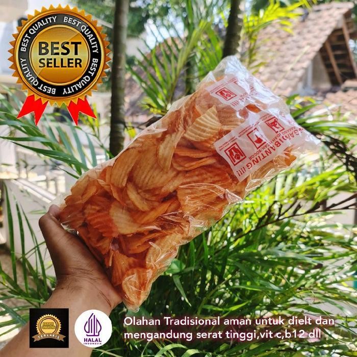

FF Keripik Singkong Balado 400gram,Snack,Food,Cemilan Makanan Camilan Manis Asin Kripik Pedas Sambal