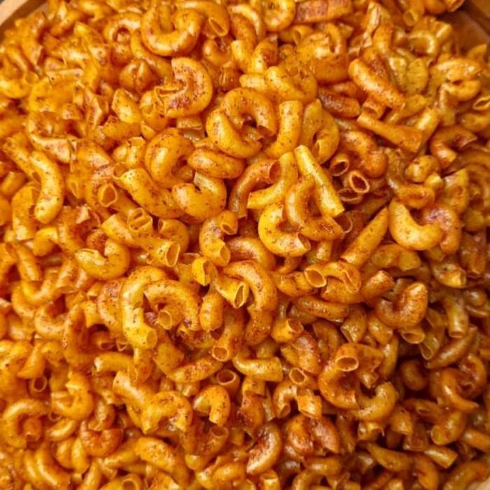 

FF Makaroni cikruh 500g Daun Jeruk Camilan Asin Pedas Makanan Camilan - Spices Food Snack Cemilan Keripik Kripik Kripik