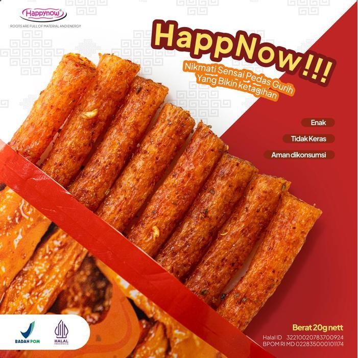 

FF Latio 10pc pack Happy Now Snack rasa Barbekyu, Pedas Manis, dan Mix Bundling 10 Pcs tidak keras aman di konsumsi halal dan BPOM