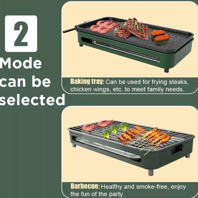 SHENAR PANGGANGAN LISTRIK / KOMPOR PANGGANG LISTRIK / ALAT PANGGANGAN BBQ / GRILL PAN ANTI KARAT / A