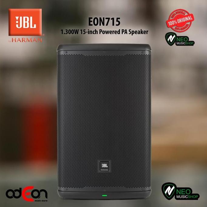 JBL EON715 EON 715 15-INCH 1.300W POWERED PA SPEAKER WITH BLUETOOTH ORIGINAL DAN TERPERCAYA