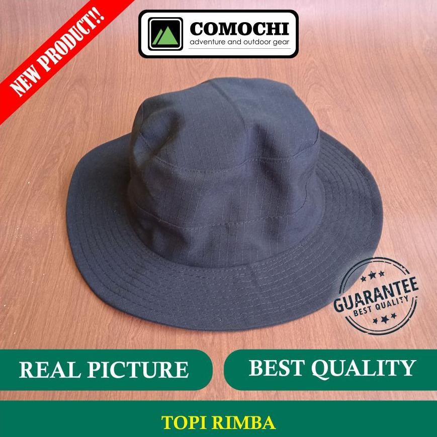 ( Grosir) Topi Rimba Gunung Topi Tni Ad Bahan Ripstop Kotak-Kotak Kuat Tactical Hitam Polos