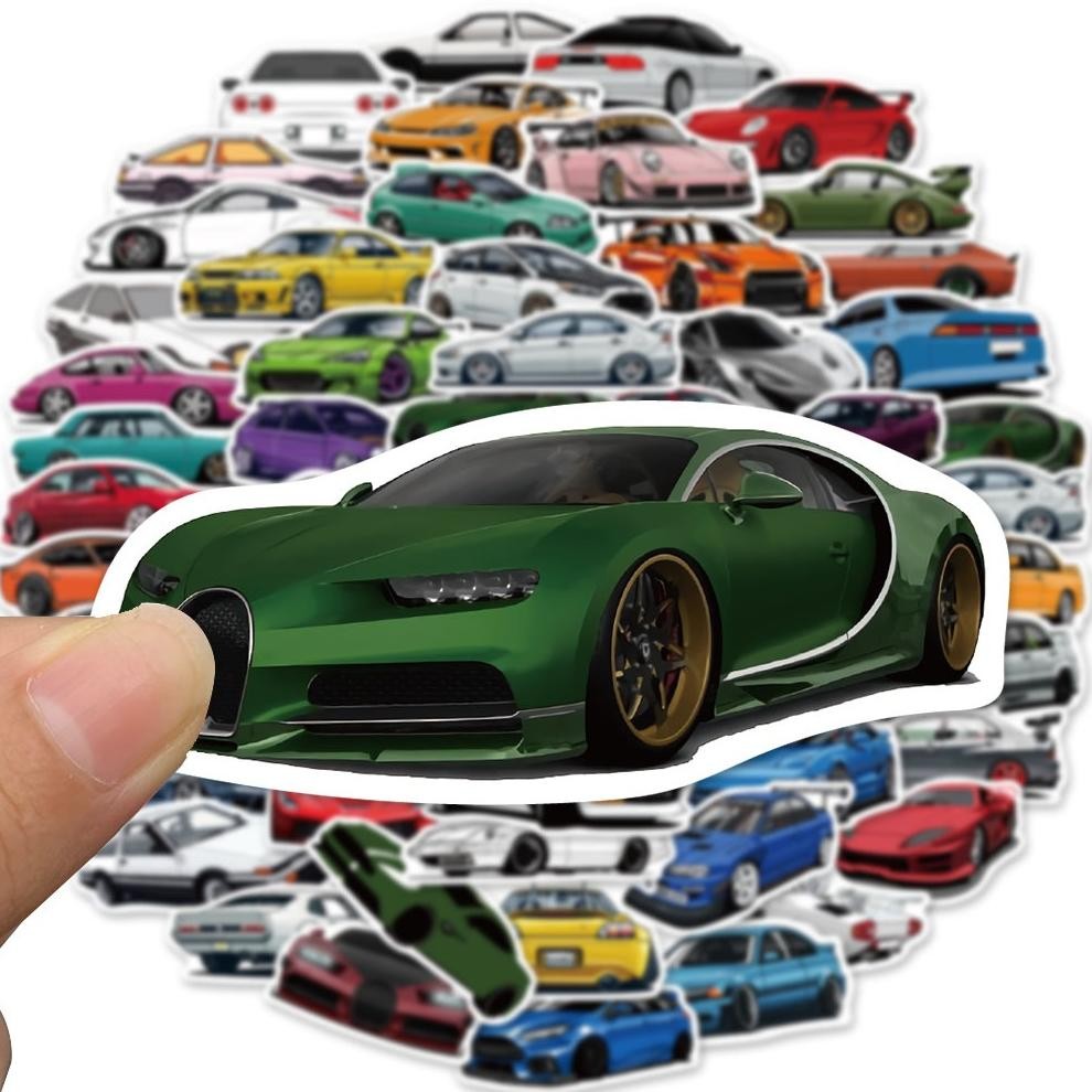 

NG [50PCS] Stiker Pack HOT Mobil Sport Stiker Fashion Cars Decal Dingin Kartu Album Custom Vinyl Anti Air- Sticker Aesthetic Buku Journal Koper Casing HP Tablet Laptop Helm MotorBotol Minum Viral Kekinian Terbaru 2025 DO-80