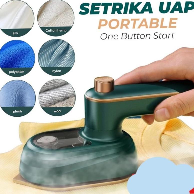 (Setrika Travel) Mini Setrika uap portable 50ml cepat panas berkualitas Strika strikaan