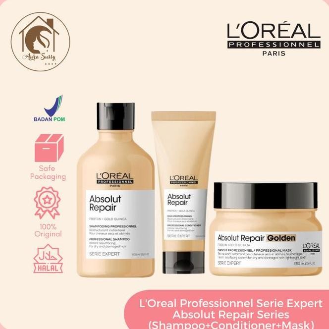 Terlaris LOreal Professionnel Absolut Repair Series | Untuk Rambut Kering Ready