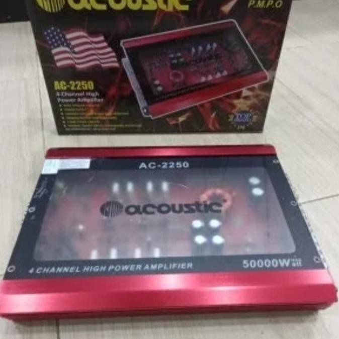 Power Amplifier acoustic AC-2250 MOSFET 4CHANEL Orinal
