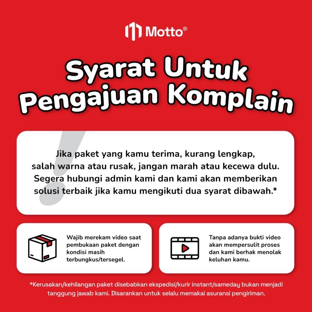 

Lakban Bening 48Mm X 50 Yard - 1 Slop Isi 6 Pcs/Roll - Lakban Opp - Motto Tape