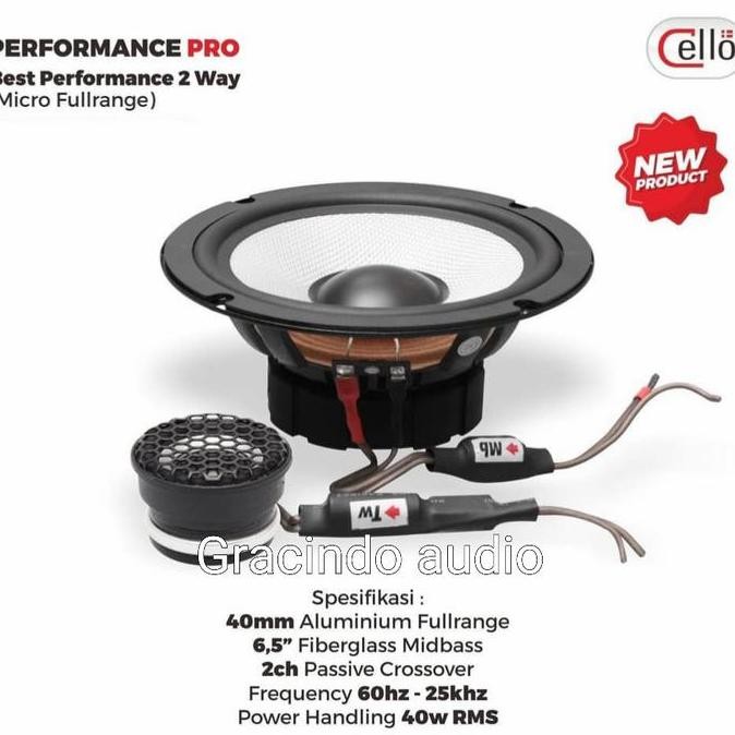 Speaker Split Cello Performance Pro Midbass plus Micro Fullrange Cello