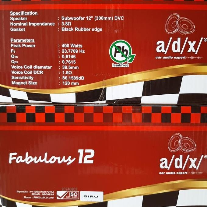 COUSTIC SUBWOOFER 12 INCHI DOUBLE COIL SUB COUSTIC CO-1266