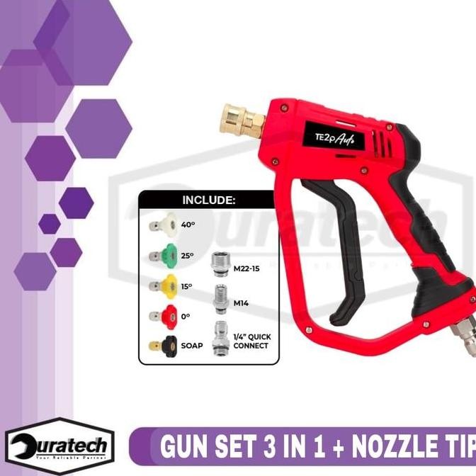 TE2P AUTO TEMBAKAN WATER GUN JET CLEANER  SELANG SEMPROTAN PENYEMPROT ALAT CUCI MOBIL CAR MOTOR TEKA