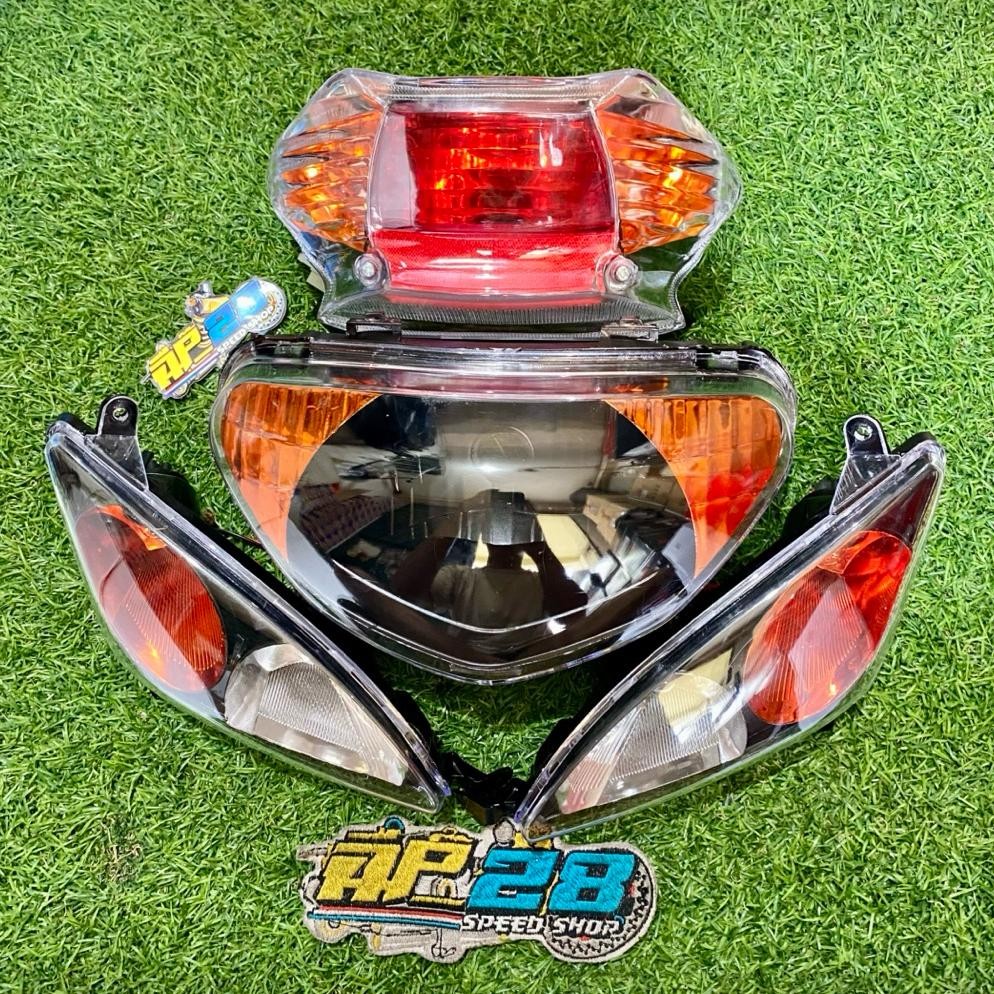 LAMPU DEPAN - LAMPU SEIN - LAMPU STOP MOTOR ( MIO SPORTY 5TL ) MODEL STANDAR CUSTOM OREN GEN-A / HEA