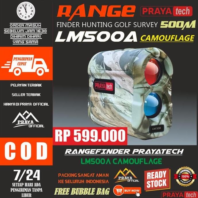 Range Finder Rangefinder Teropong Laser Ukur Jarak 600M 600 Meter Prayatech