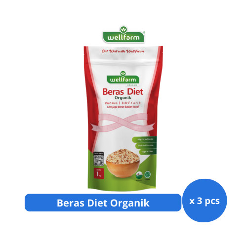 

Wellfarm Beras Diet Organik 1kg x 3 pcs