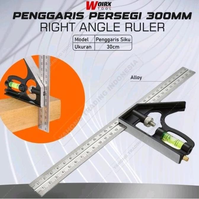 

Mistar Pengaris Siku Stainless Steel 300 Mm Co