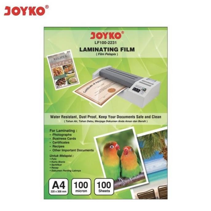 

Premium Laminating Film / Plastik Laminating Joyko LF100-2231 (A4)