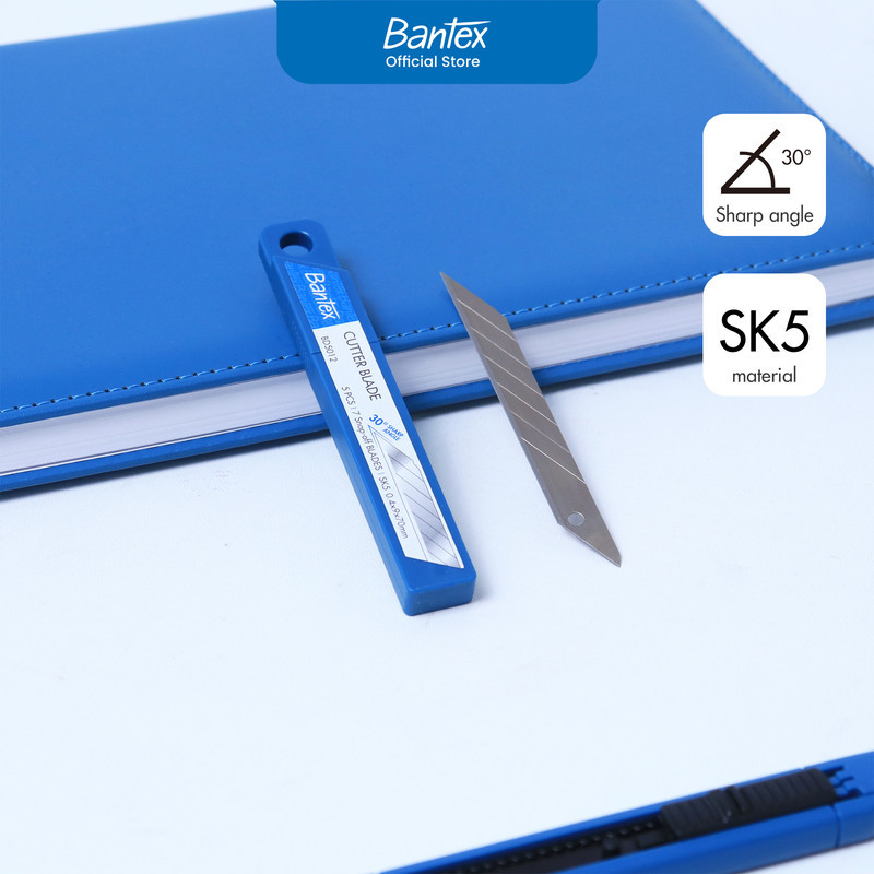 

Bantex Refill Cutter Blade 30 Derajat Sudut Tajam Material SK5 Isi 5 Pcs BD5012