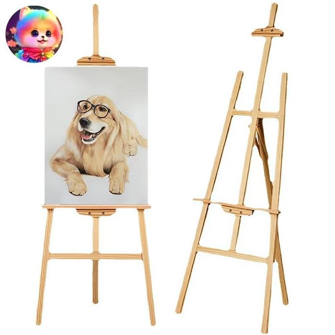 

Easel Wooden Lukis Foto Wedding Stand Kayu