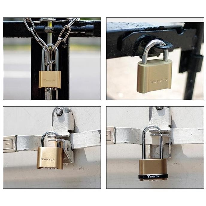 Gembok Padlock Kode Angka Kombinasi 4 Digit Anti Air Gembok Padlock Kunci Untuk Pagar Rumah Anti Mal