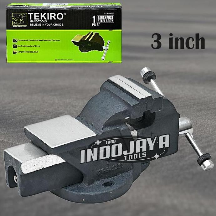 Tekiro - Catok Ragum Meja 3 Inch Bench Vice Original - Ragum 3 Inch Co