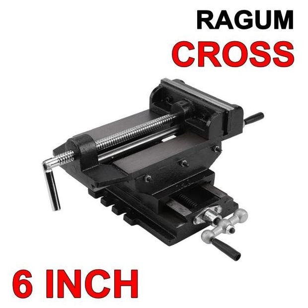 Ragum 6 Inch Cross 160 Mm Catok Bench Penjepit Tanggem Meja Silang Co