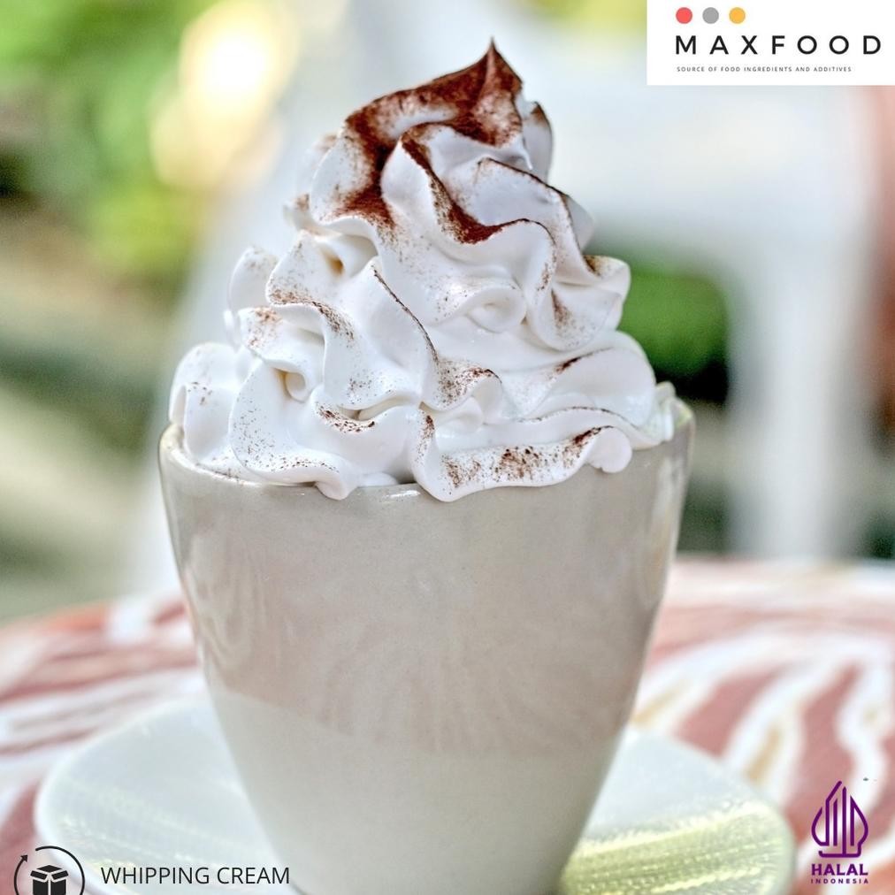

MAXFOOD - Whipping Cream Vanilla / Bubuk Whip Cream Rasa Vanilla 500 GR