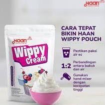 

Wippy Cream Pouch HAAN 200gr Kemasan Zipper Higienis