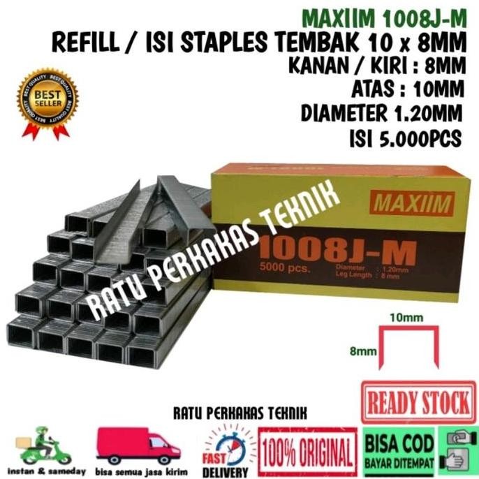 

Isi Staples Tembak / Isi Ulang Steples 8Mm Staples 8 Mm / Refill Staples 1008J Air Stapler Stationery - -, - Co