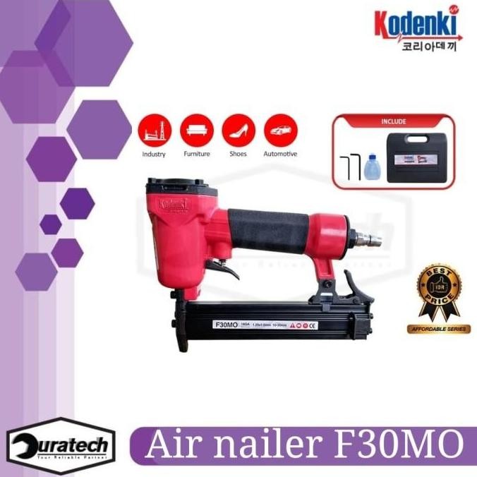 

Kodenki Air Nailer F30Mo Mesin Air Nail Gun Alat Paku Tembak Stapler Gun F 30 - Alat Paku Tembak Lurus Stapler Angin F30 - Air Nailer Mesin Paku Tembak F30 Staples Angin F 30 Stapler - Mesin Isi Staples Kompresor Model Paku Lurus Co