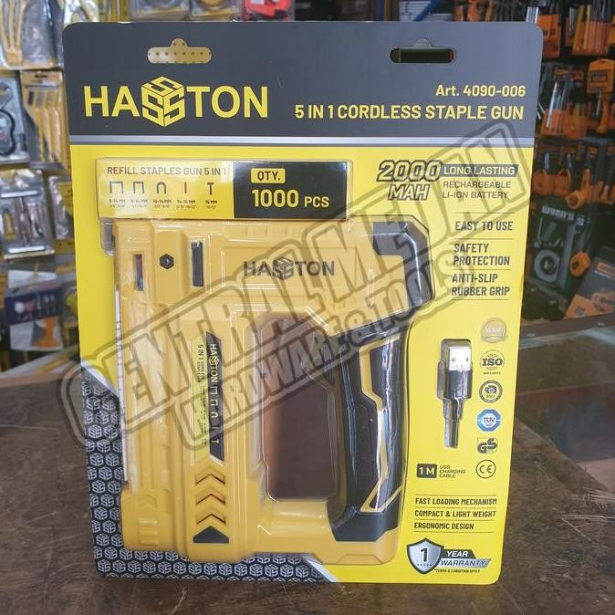 

Gun Staples Cordless 5 In 1 Hasston 4090-006 Staple Gun Hekter Tacker Co