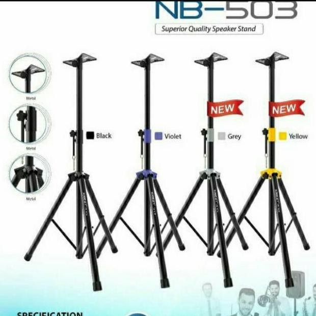 Terlaris Stand Tripod Speaker Krezt Nb503 Nb503 Full Besi