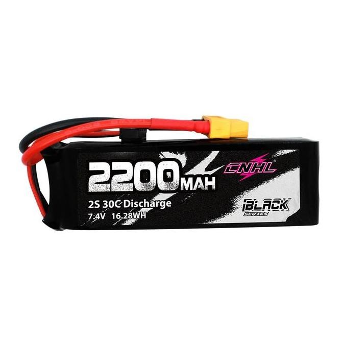 Cnhl Black Series 2200Mah 7.4V 2S 30C Lipo Battery With Xt60 Kualitas Terbaik Harga Termurah