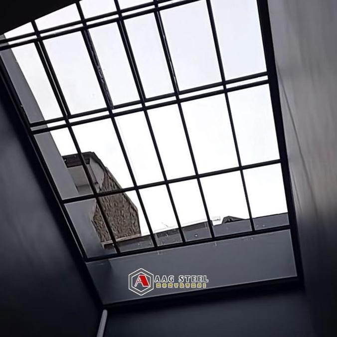 Kanopi Sleding Tuas Catrol Solarflat 1,2Mm Rangka Holow 4X8 Dan 4X6  Minimalis  Besi Bulat