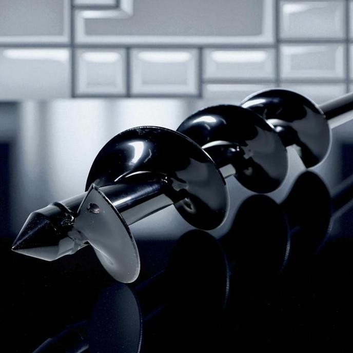 Mata Bor Biopori Alat Penggali Pelubang Tanah Resapan Bentuk Spiral Mixer Garden Auger Drill Head