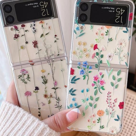Ready Flower Clear Case Casing Z Flip 3 5G Z Flip3 Zflip Lucu