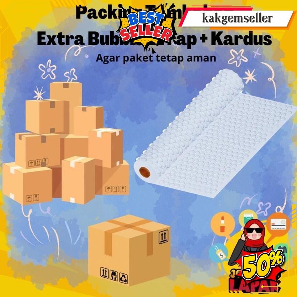 

Packing Tambahan Extra Bubble Wrap Dan Kardus Wajib Barang Pecah Belah Cod