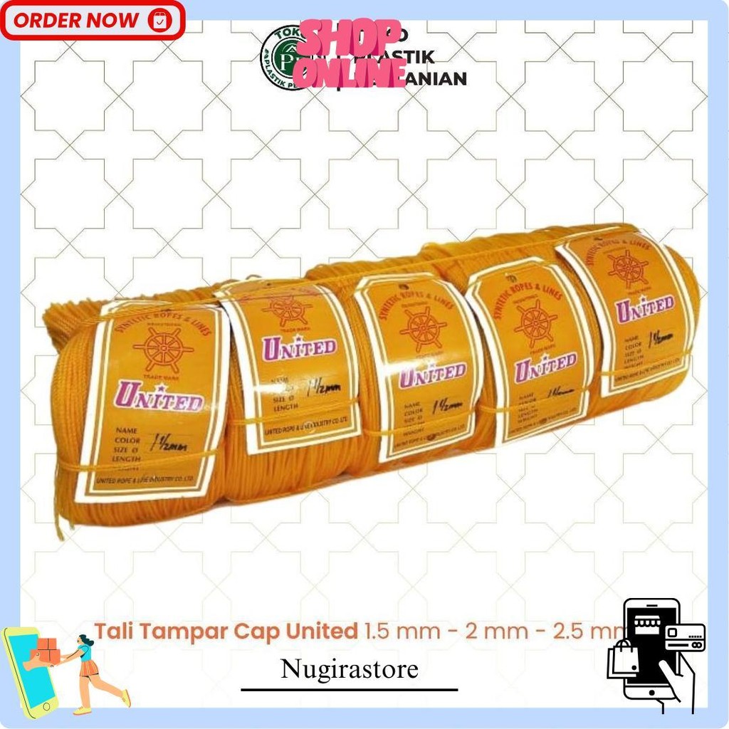 

Tali Tampar United Serbaguna Ukuran 2.5 Mm 1 Roll / Panjang 220 Meter Cod