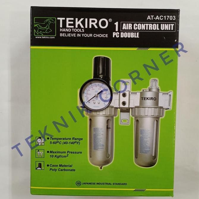 TERBARU - TEKIRO air filter saringan udara double 1/2" 1/2 inch kompresor