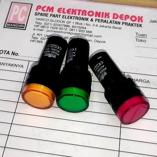 DS47 >> FORT AD22-16DS 12V AC DC LED 12 VOLT indikator Pilot LAMP