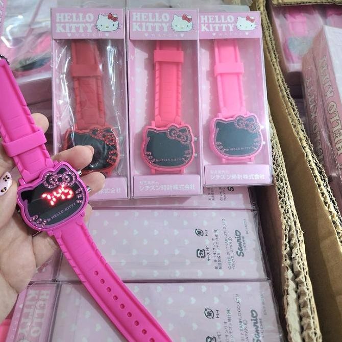 Jam Tangan Anak Hello Kitty Led import