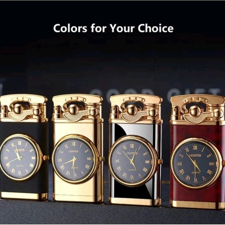 Bisa Cod Korek Api Jam Premium Lighter Korek Api Jam Korek Api Unik Keren Cocok Buat Kado Mancis Kor