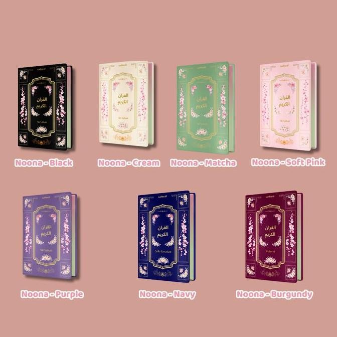 

Paket Bestie Noona Series - Al Quran Custom Nama Estetik by Nadira.id Ukuran A5 Quran 8 Blok Warna ks