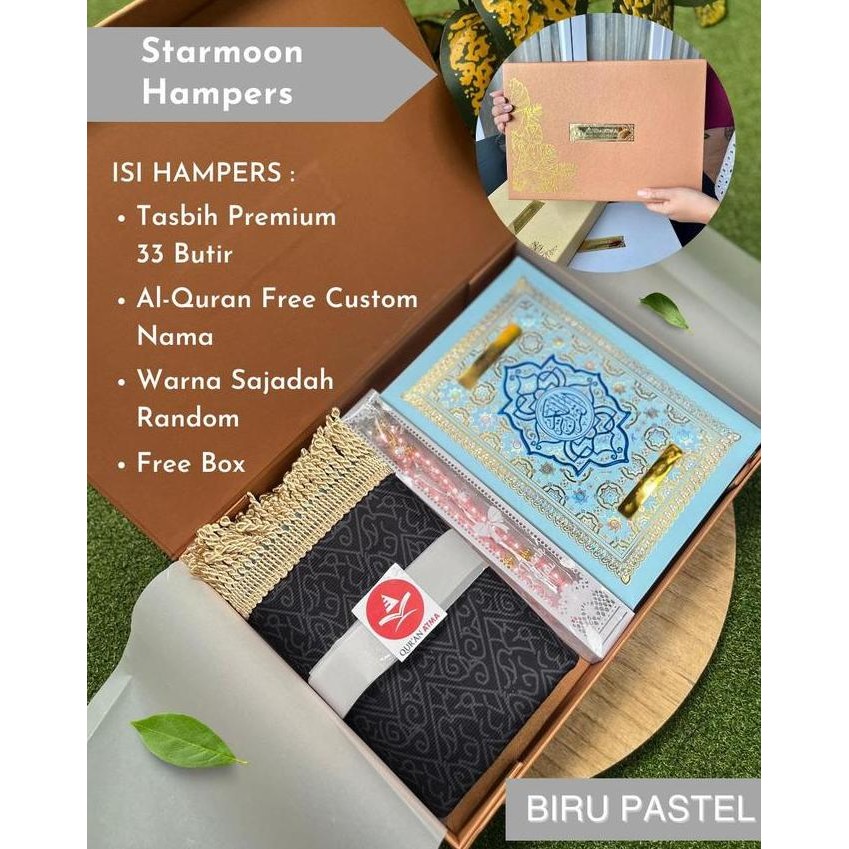 

( Costum nama ) Paket Hampers Al-Qura'an A5 Starmoon Special Edition Al-Qur'An ks