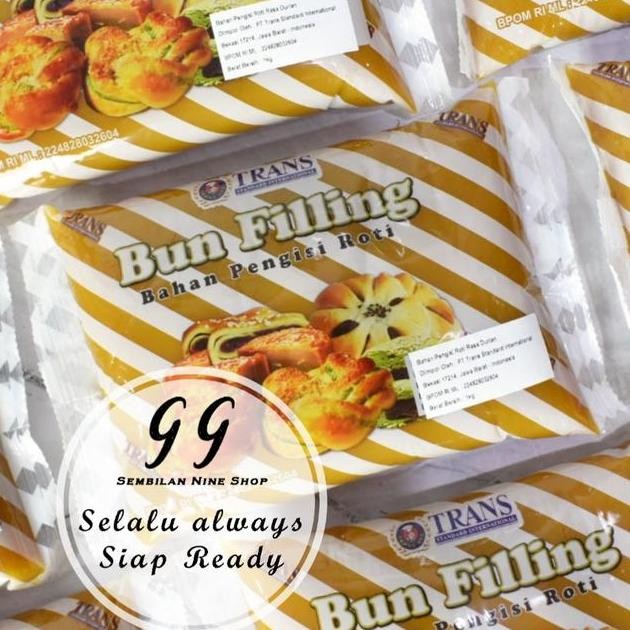 Trans Bun Filling Durian 1 Kg Selai Roti Duren Mooncake Pia Bakpia Pau