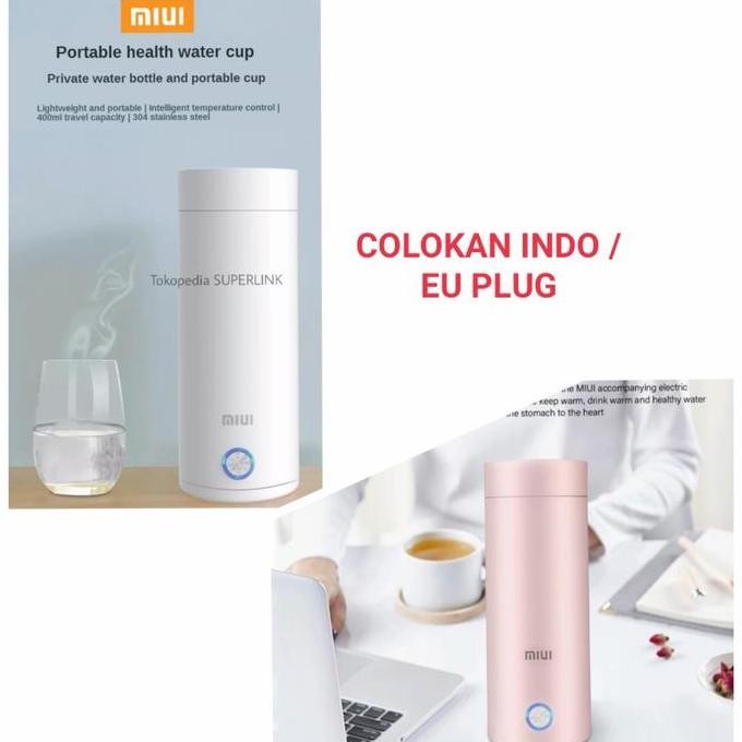 Ready Miui Termos Air Panas Portable Electric Kettle Water Boiler Traveling