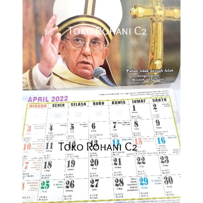 

Rf-45 Spesial Promo Wes-24 Kalender Liturgi Santo Dan Santa 2025 - Kalender Liturgi 2025 - Kalender Santo Santa - Kalender Paus Fransiskus - Kalender 2025 Termurah Rf-45
