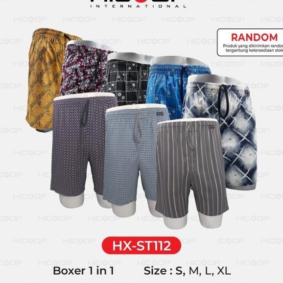 Celana Pendek Boxer Pria Dewasa Hicoop Men Fghxst112