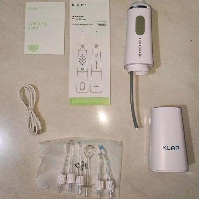 Klar Floss Aquapulse Tooth Flosser - Alat Pembersih Karang Gigi Alami Kualitas Terbaik Harga Termura