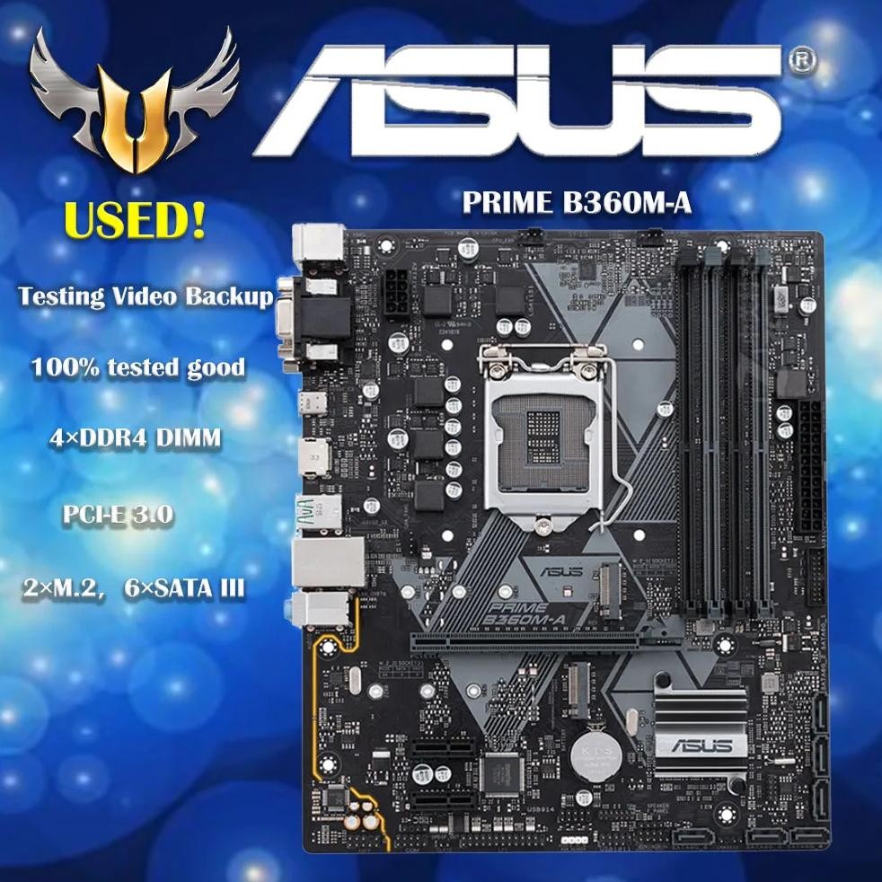 Asus Prime B360M-A With Intel B360 Lga 1151 Micro-Atx Desktop Motherboard